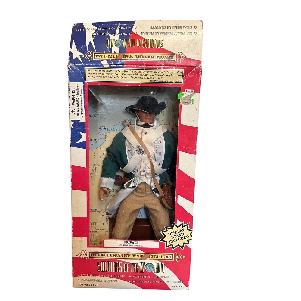 Soldiers of the World Revolutionary War Private Continental Marines 12in Figure